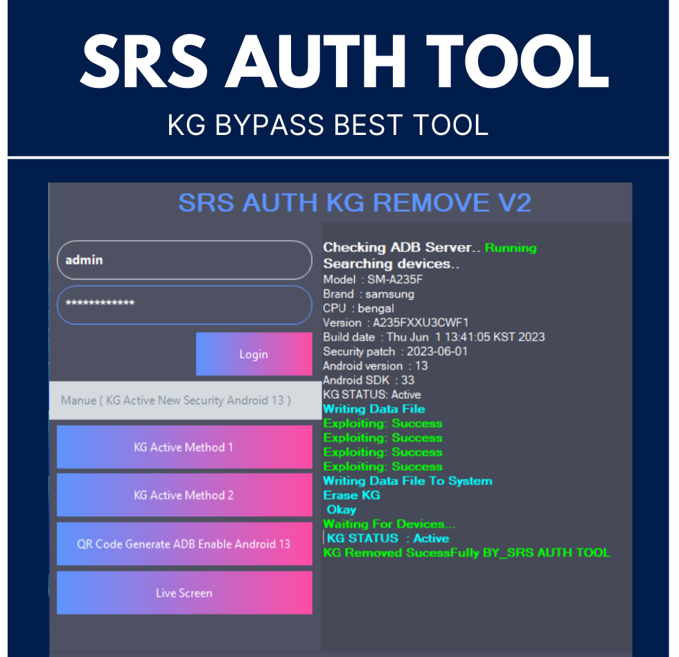 SRS CARLCARE AUTH TOOL - 6 Month Activation
